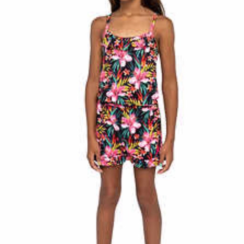 Girls Hurley Floral Romper